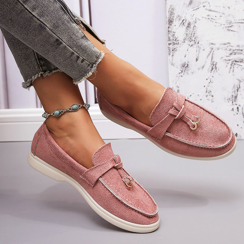 Women’s Casual Suede Loafers Comfortable Slip-On Design 5