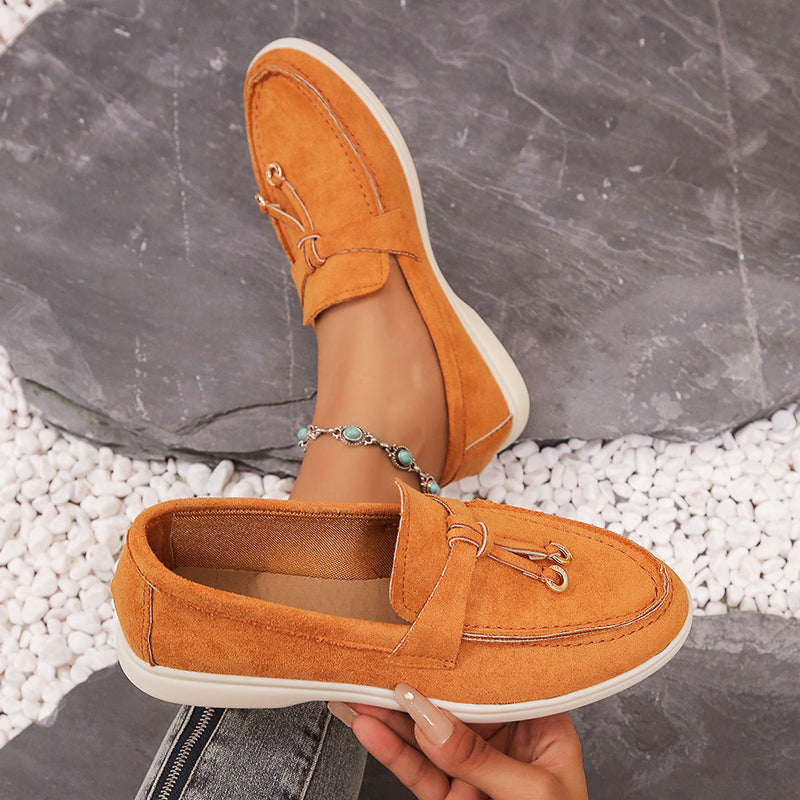 Women’s Casual Suede Loafers Comfortable Slip-On Design 6