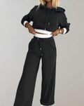 Women’s Casual Tracksuit Set Cozy Hoodie and Drawstring Pants 0
