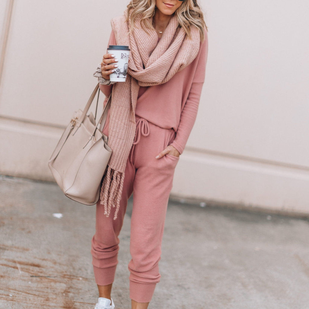 Women’s Casual Two Piece Loungewear Set Comfortable Style 1