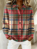 Women’s Checked Blouse Vibrant Colors for Everyday Style 0