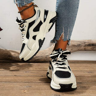 Women’s Chunky Platform Sneakers Bold Contrast Design 2