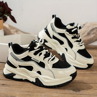 Women’s Chunky Platform Sneakers Bold Contrast Design 3