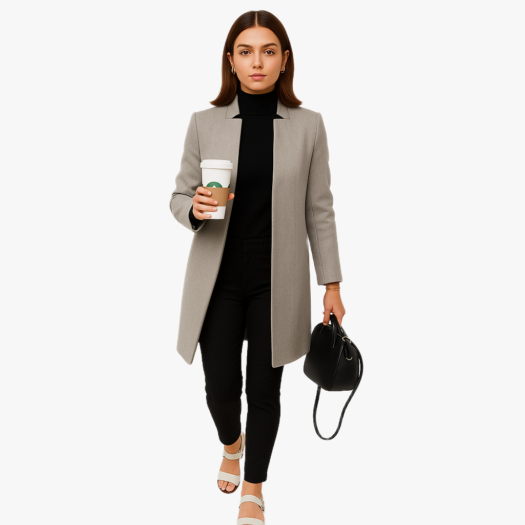 Women’s Classic Autumn Coat Elegant Design for Chilly Days 0