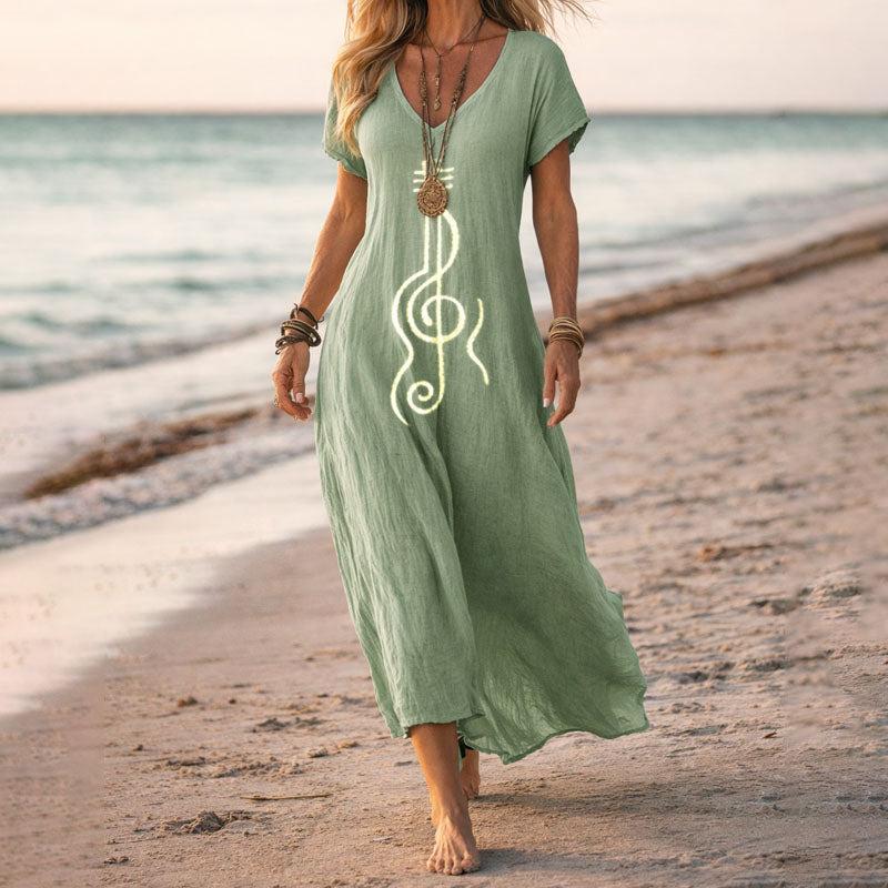 Women’s Colorful Boho Maxi Dress Vibrant Summer Style 3