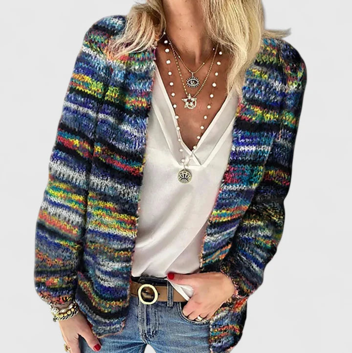Women’s Cozy Open Cardigan Multicolor Design for Effortless Style 1
