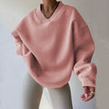Women’s Cozy Pastel Pullover Sweater Relaxed Fit 0