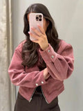 Women’s Cropped Bomber Jacket Modern Zip-Up Style 0