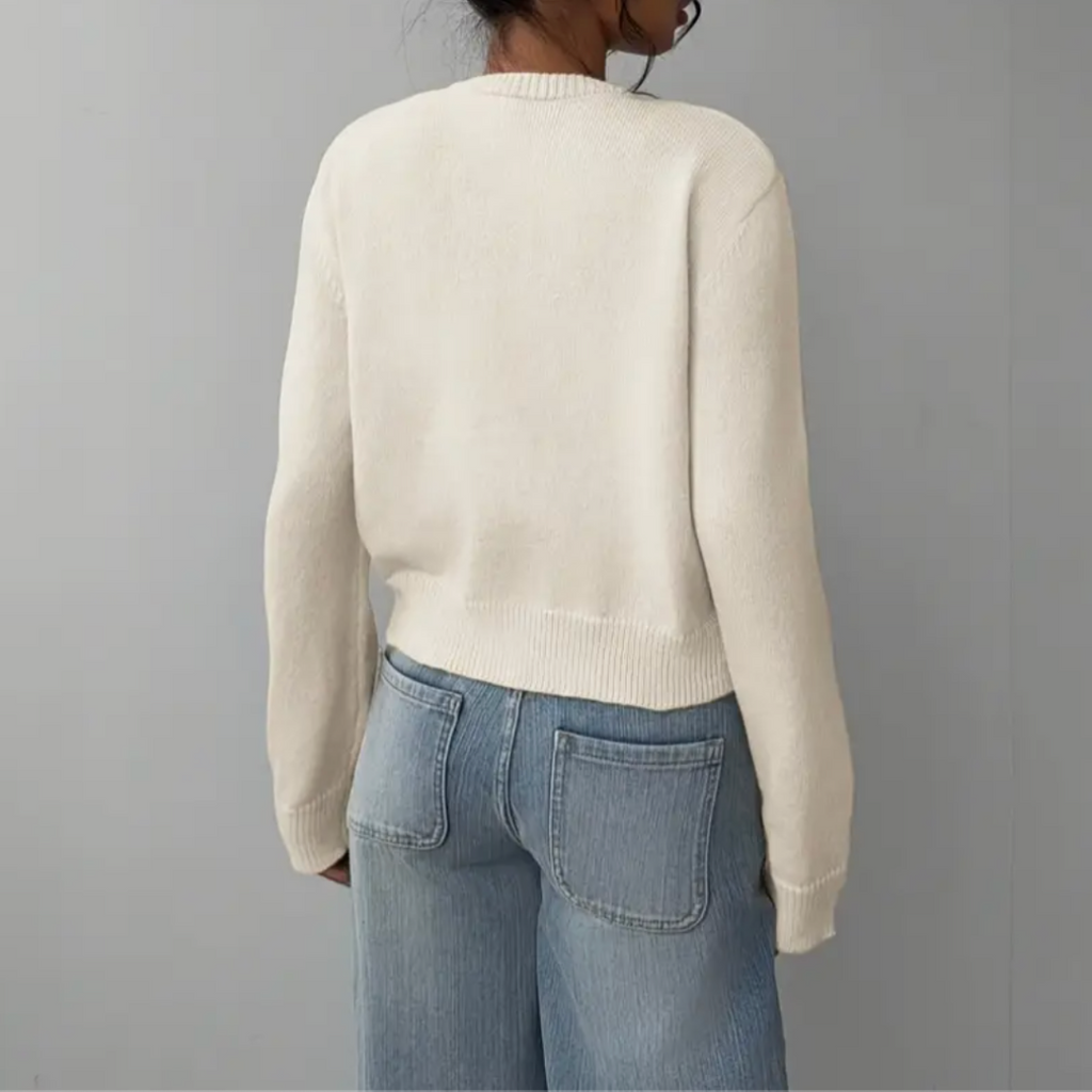Women’s Cropped Cardigan Modern Button Design for Spring 3