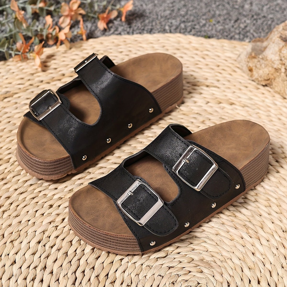 Women’s Cross-Strap Sandals Cushioned Platform Design 9