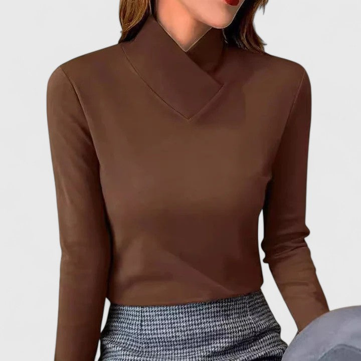 Women’s Elegant Black Turtleneck Soft Fabric Everyday Style 2