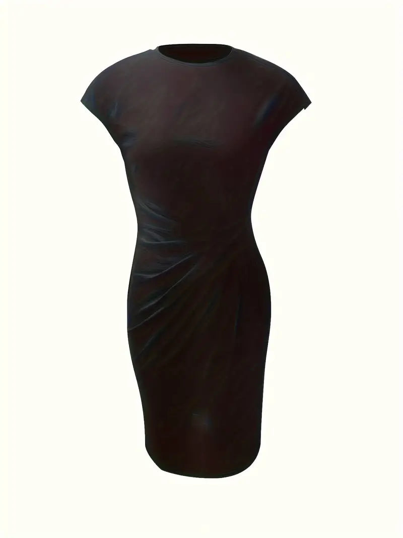 Women’s Elegant Bodycon Dress Short Sleeve Classic Style 2