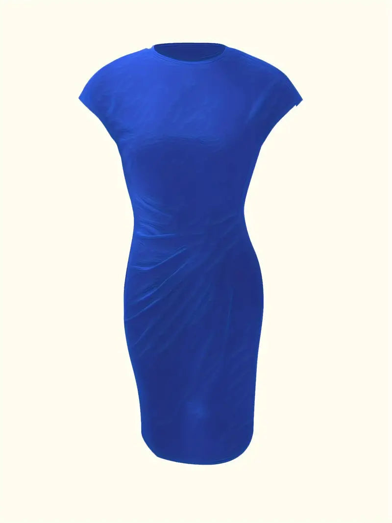 Women’s Elegant Bodycon Dress Short Sleeve Classic Style 8