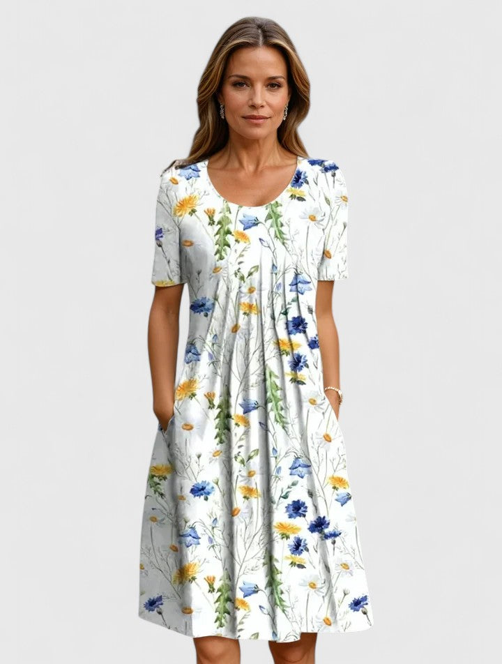 Women’s Elegant Dress Flattering Waist Flowing Silhouette 1