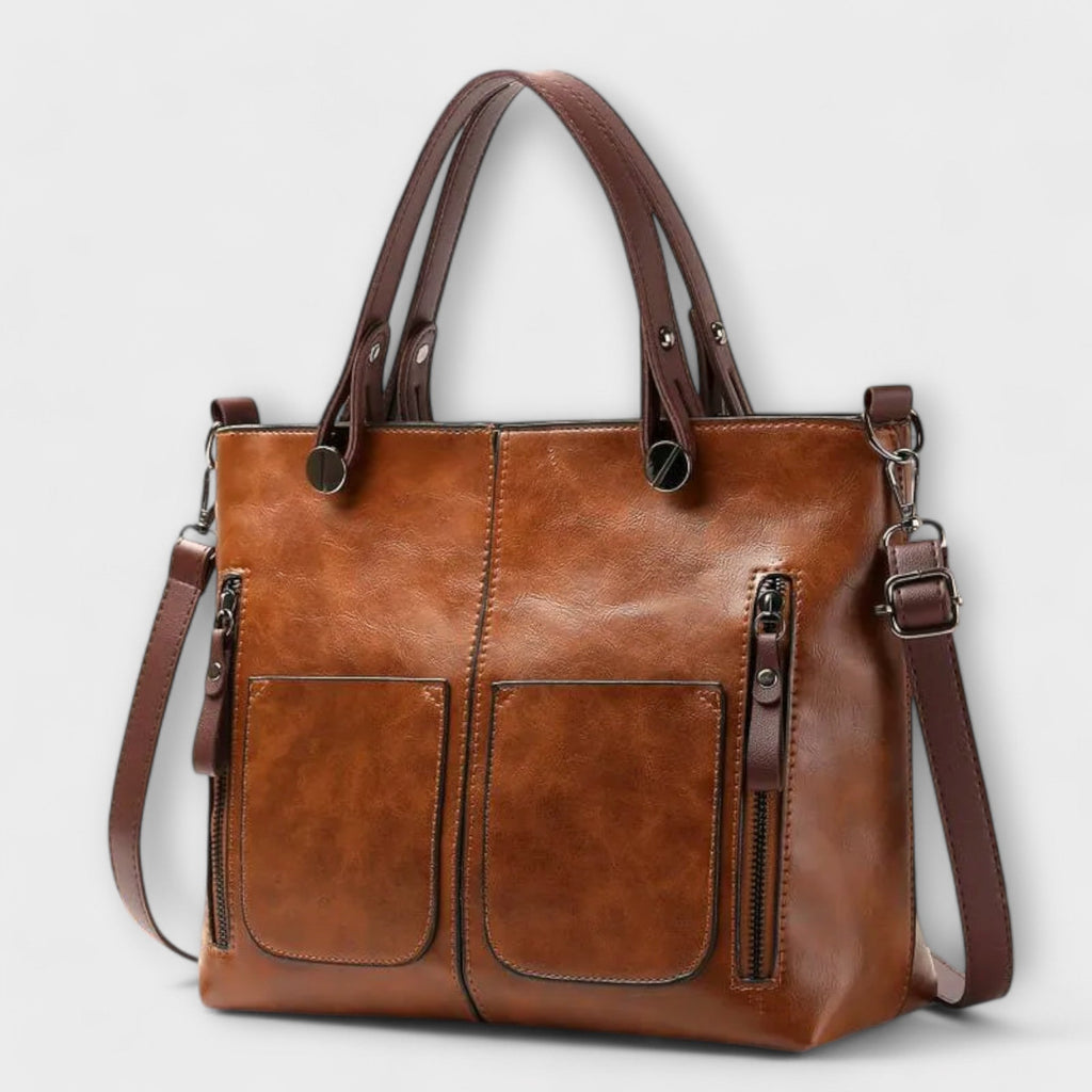 Women’s Elegant Leather Handbag Versatile Design for All Occasions 0