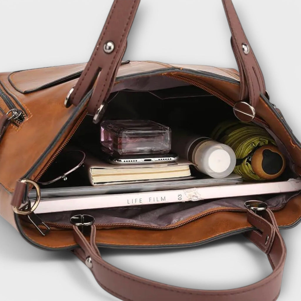Women’s Elegant Leather Handbag Versatile Design for All Occasions 7