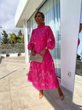 Women’s Elegant Long Sleeve Evening Dress for Summer Events 0