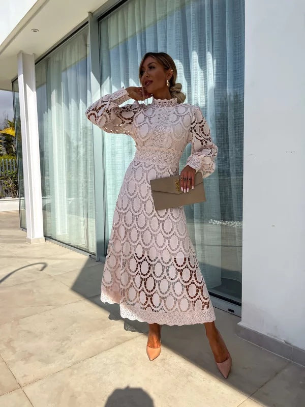 Women’s Elegant Long Sleeve Evening Dress for Summer Events 1