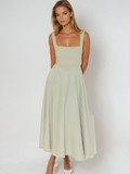 Women’s Elegant Midi Dress Flattering Silhouette for Formal and Cocktail Occasions 0