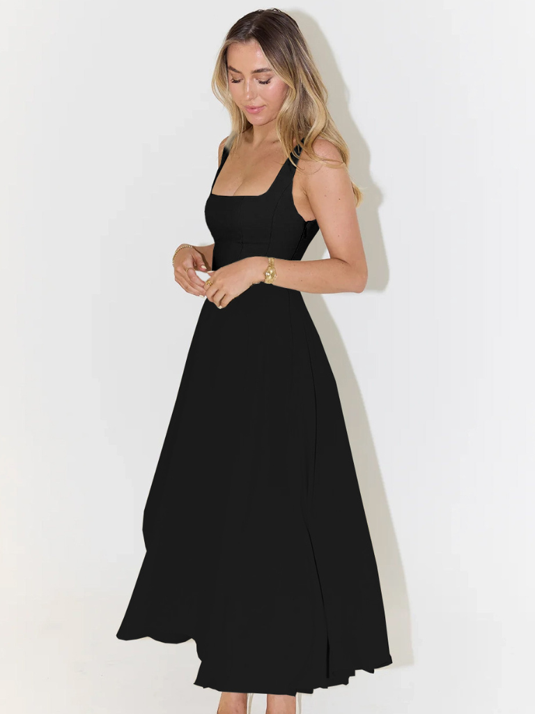Women’s Elegant Midi Dress Flattering Silhouette for Formal and Cocktail Occasions 6