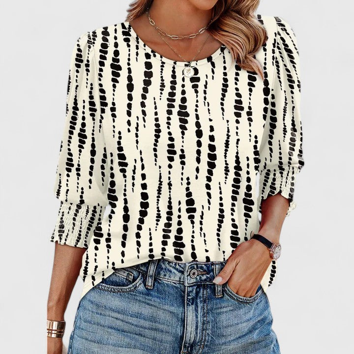 Women’s Elegant Smocked Top Comfortable Lightweight Everyday Style 10