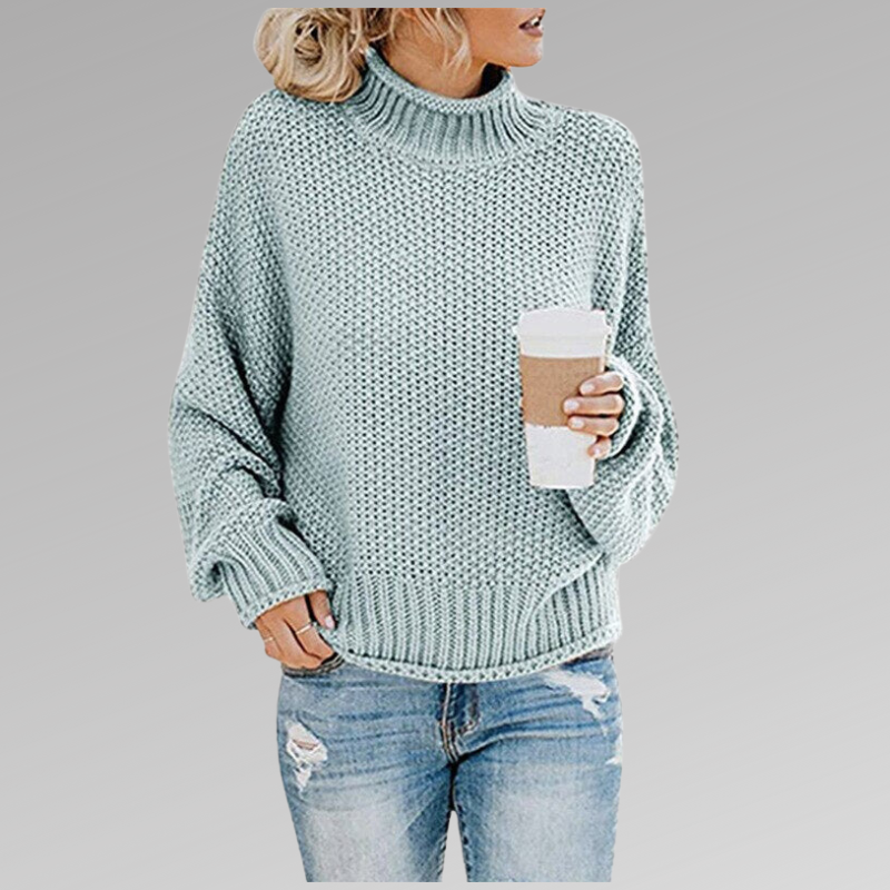 Women’s Elegant Sweater Chic High-Neck Design 5