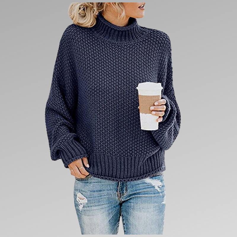 Women’s Elegant Sweater Chic High-Neck Design 6