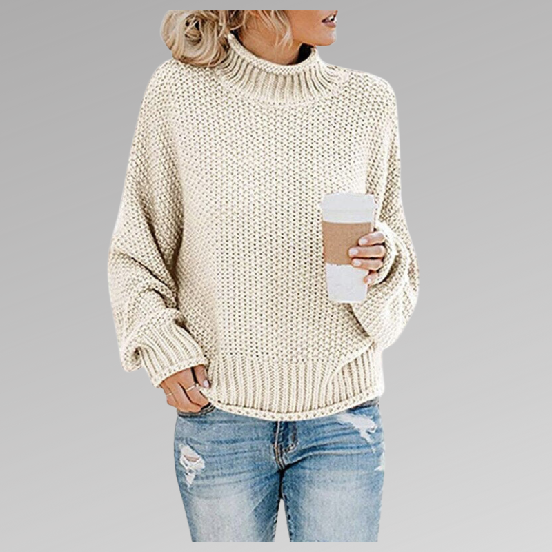 Women’s Elegant Sweater Chic High-Neck Design 7