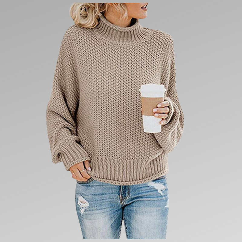 Women’s Elegant Sweater Chic High-Neck Design 8
