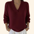 Women’s Elegant Sweater Soft V-Neck Design for Everyday Style 0