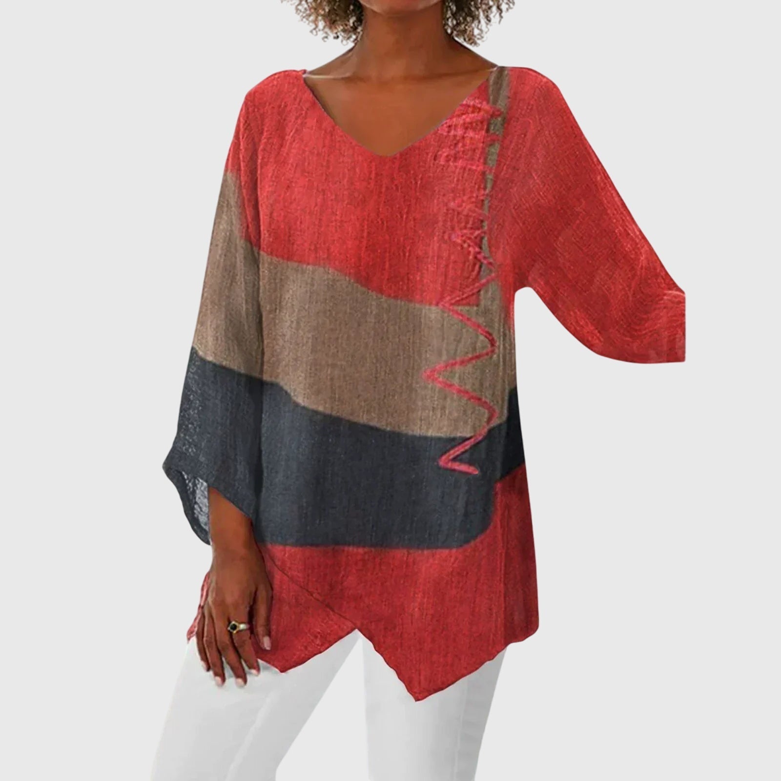 Women’s Elegant Top Flattering V-Neck Design for Versatile Style 0