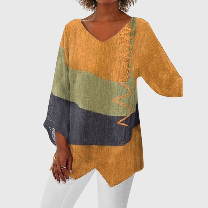 Women’s Elegant Top Flattering V-Neck Design for Versatile Style 1