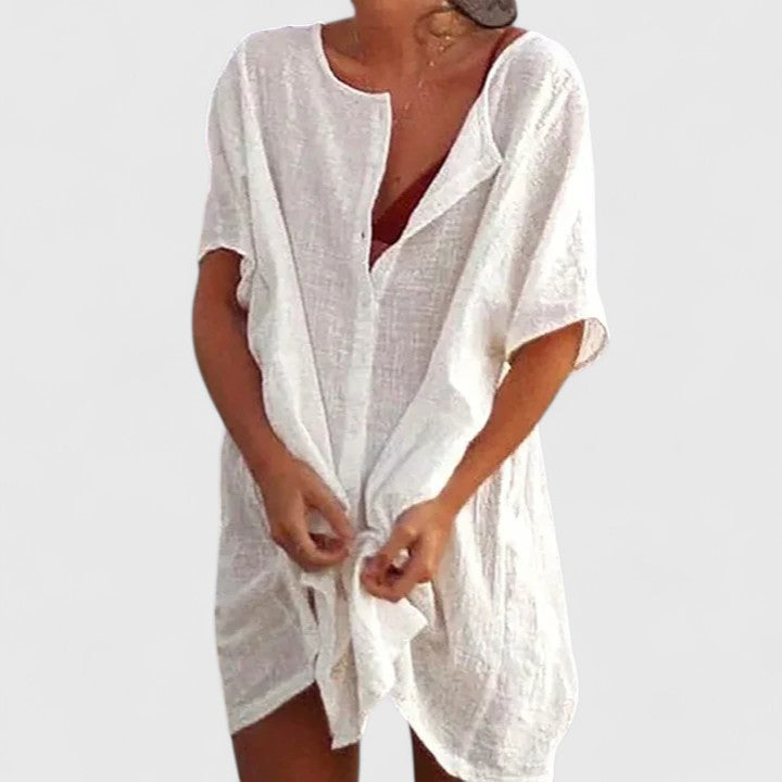Women’s Elegant Tunic Dress Lightweight Summer Style 0