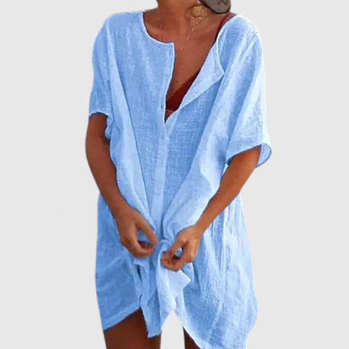 Women’s Elegant Tunic Dress Lightweight Summer Style 3