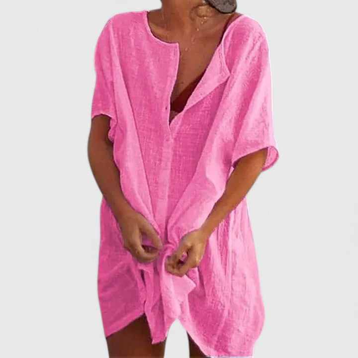 Women’s Elegant Tunic Dress Lightweight Summer Style 6