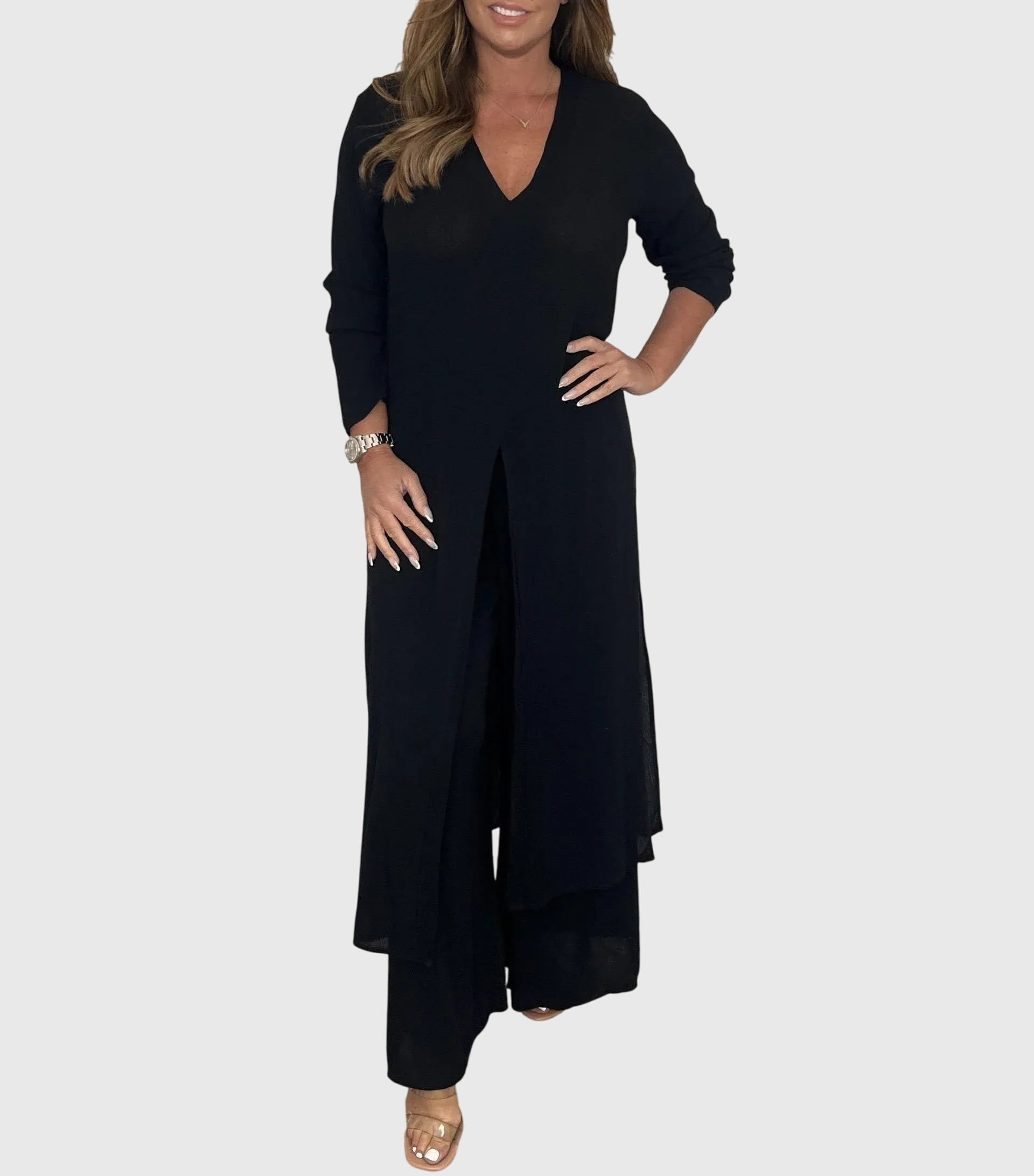 Women’s Elegant Two-Piece Set Flattering Design for Versatile Occasions 3