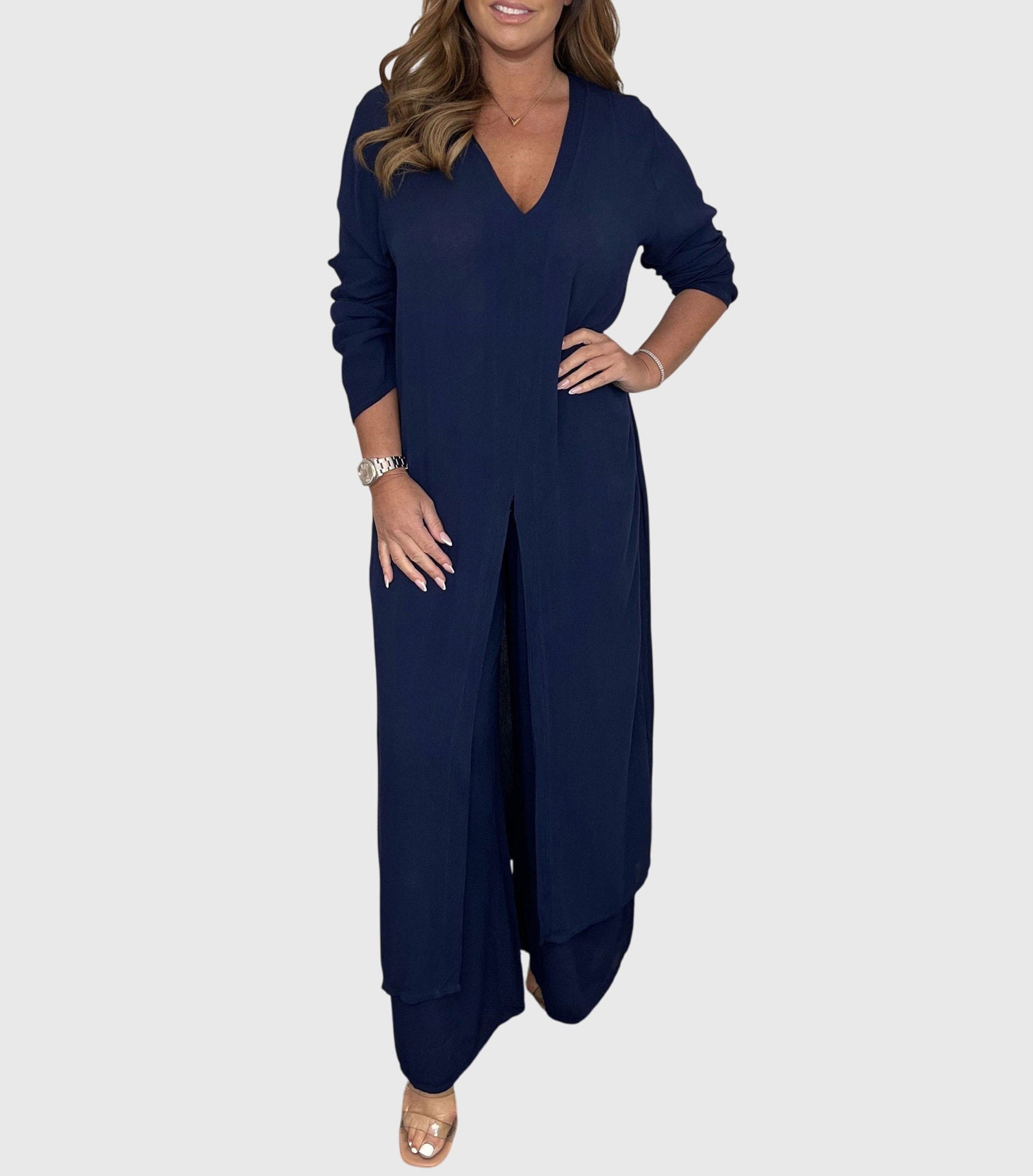 Women’s Elegant Two-Piece Set Flattering Design for Versatile Occasions 6