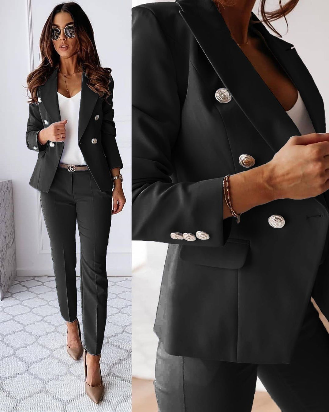 Women’s Elegant Two-Piece Suit Set Modern Style 0