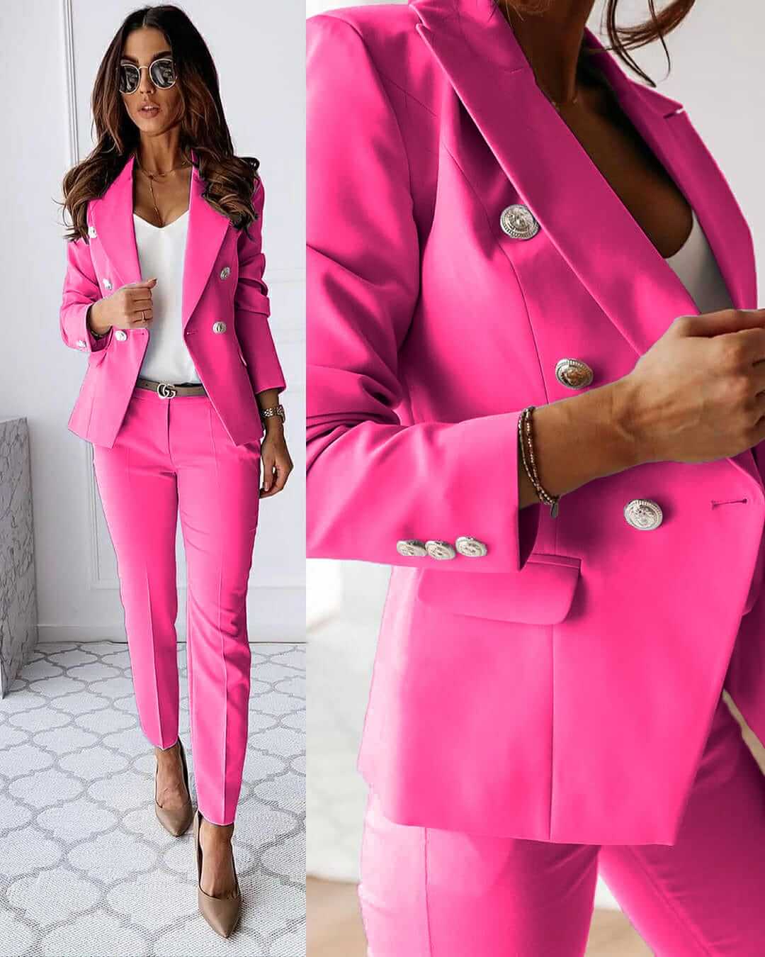 Women’s Elegant Two-Piece Suit Set Modern Style 2