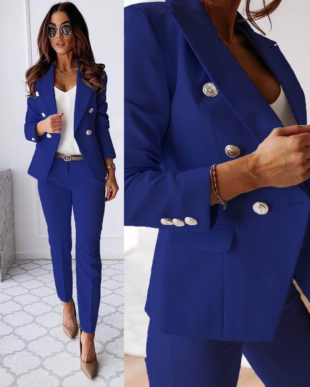 Women’s Elegant Two-Piece Suit Set Modern Style 4