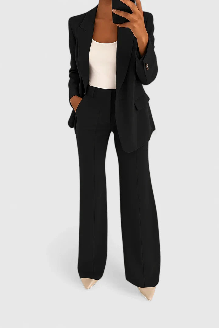 Women’s Elegant Two-Piece Suit Set Timeless Design for Versatile Style 1