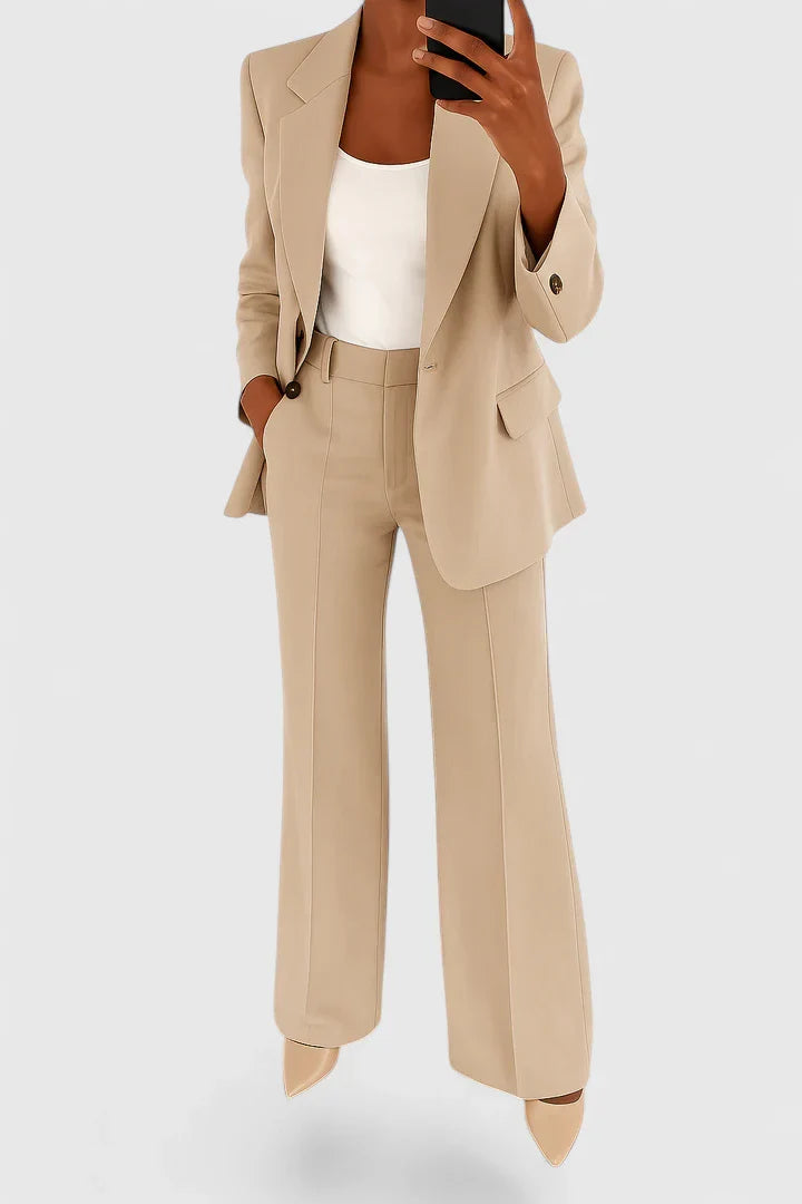 Women’s Elegant Two-Piece Suit Set Timeless Design for Versatile Style 3