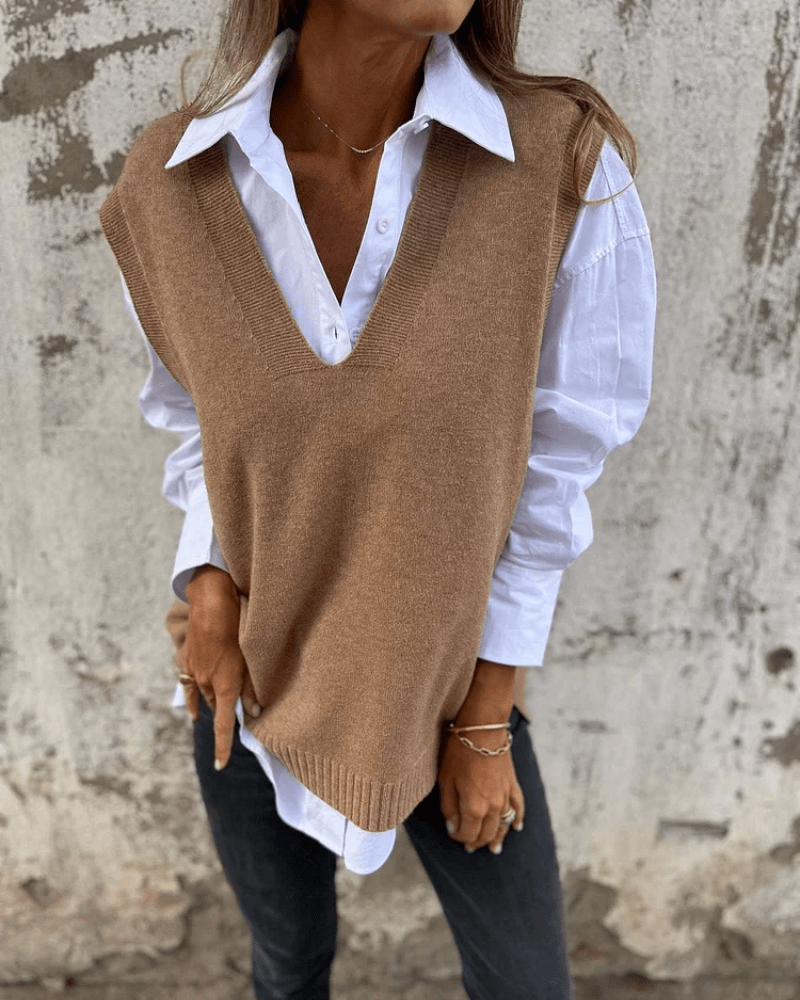 Women’s Elegant Vest Soft Comfortable Layering Style 0