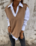Women’s Elegant Vest Soft Comfortable Layering Style 0