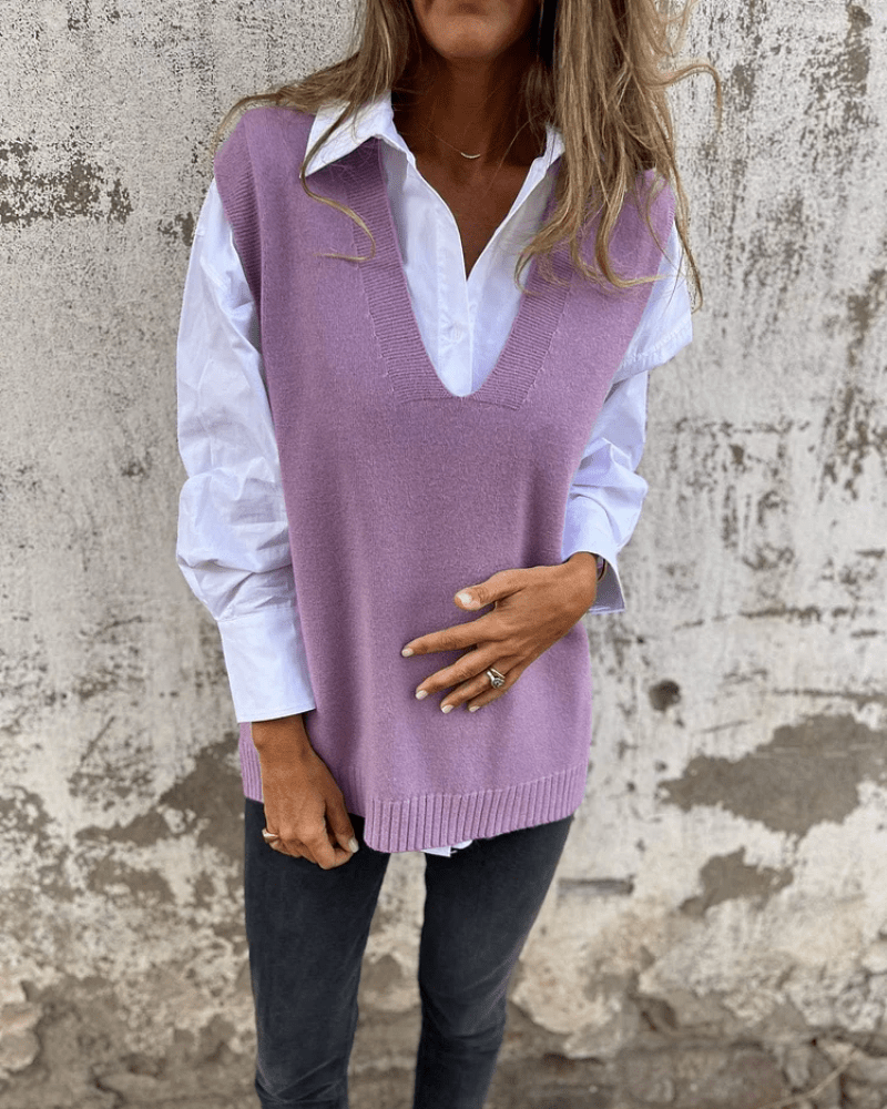 Women’s Elegant Vest Soft Comfortable Layering Style 4