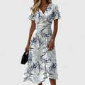 Women’s Elegant Wrap Dress Flattering Fit for Summer Occasions 0