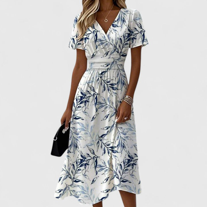 Women’s Elegant Wrap Dress Flattering Fit for Summer Occasions 0