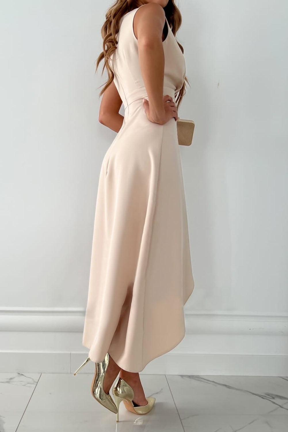 Women’s Elegant Wrap Dress Sophisticated V-Neck Style 1