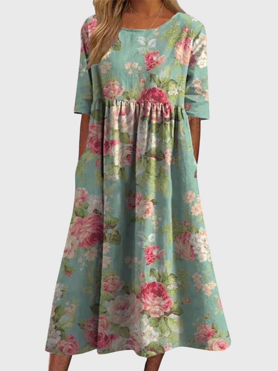 Women’s Embroidered Maxi Dress Elegant and Flattering Design 1