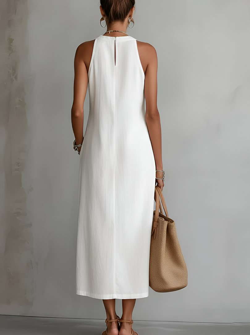 Women’s Embroidered Midi Dress Elegant Sleeveless Design 2